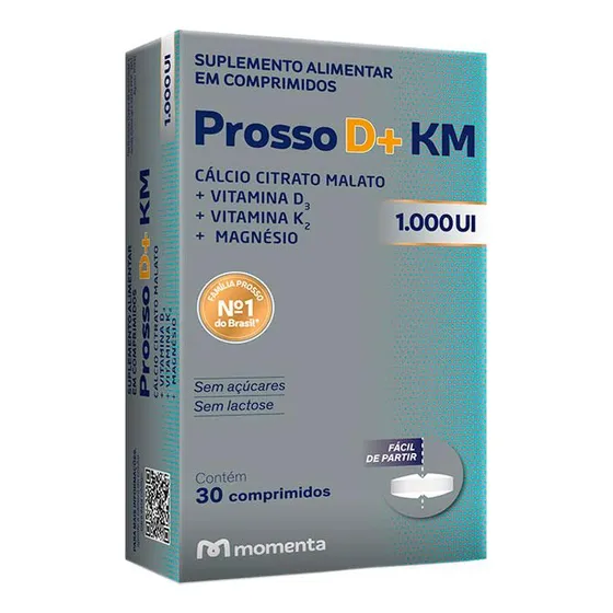 Suplemento Alimentar Prosso D+ KM 1.000UI 30 Comprimidos