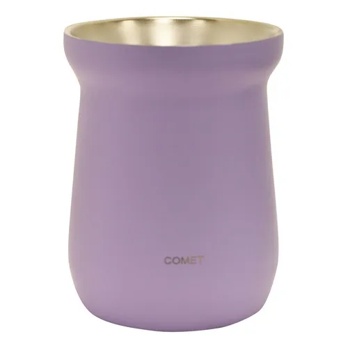 Mate Chico Con Doble Pared En Acero Inoxidable 160ml Comet Color Lila Liso