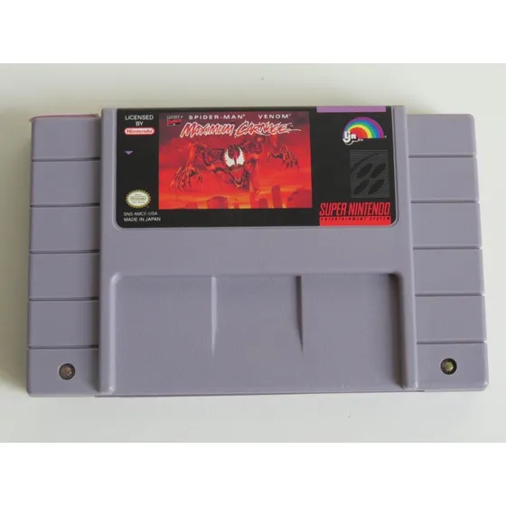  Id 777 Spiderman Maximum Carnage Original Snes 