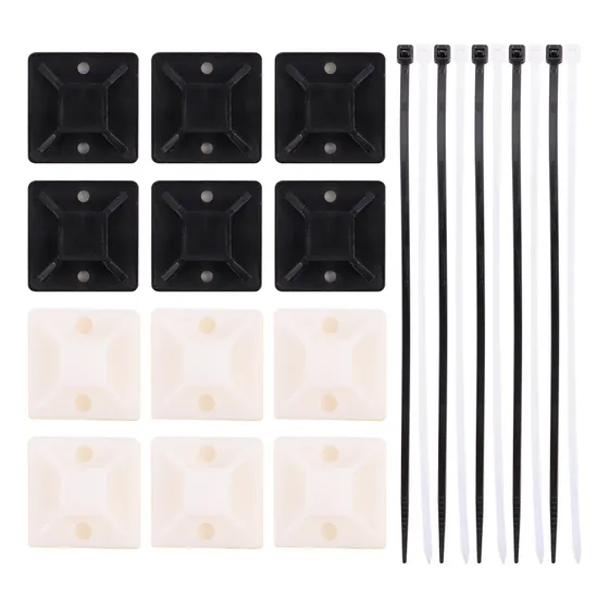 W Soporte De Bridas Para Cables, Soporte Autoadhesivo, 400