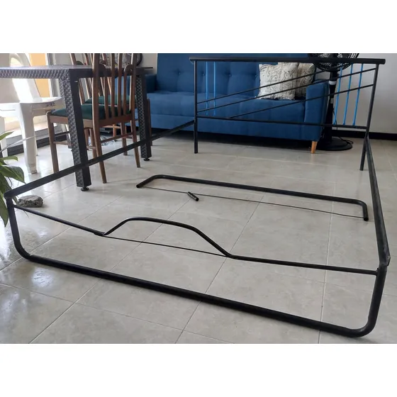 Base Cama Doble Metálica Hierro Usada Barata Cali