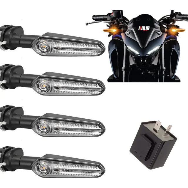Kit 4 Setas Led Para Yamaha Modelo Original Pisca + Rele