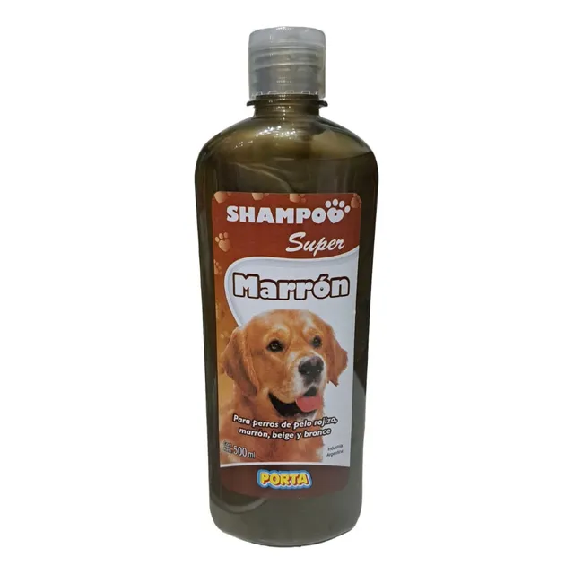 Shampoo Perros Porta Marrón Bronce Resaltador Brillo 500 Ml 