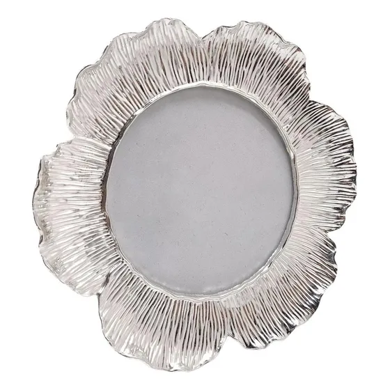 Porta- Metal Com Moldura Redonda Para Fotos Mesa Para Arte