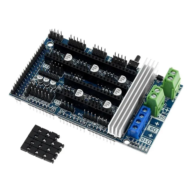 Tarjeta Shield Cnc Ramps 1.6 Impresora 3d 5 Ejes + Disipador