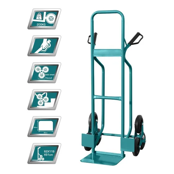 Carro Carga Rueda Inflable Neumatica 200kg Total Ththt20141