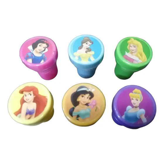Kit Sellos Didacticos Princesas Infantiles X6 Unidades