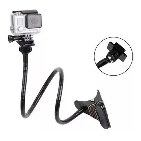 Soporte Brazo Ajustable Pinza Clip Gira 360 Compatible Gopro
