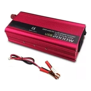 Inversor Covertidor Voltaje 2000w Batería 12 Volts A 220volt Inversor Covertidor Voltaje 2000w Batería 12 Volts A 220volt