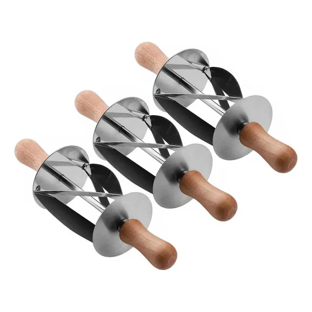 3×cortadores Pan Acero Inoxidable Para Masa Hojaldr