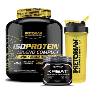 Kit Whey Iso Protein2kg+creatina300g+coqueteleira Kit Whey Iso Protein2kg+creatina300g+coqueteleira
