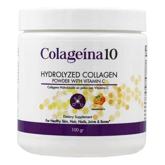 Colágeno En Polvo Colageina 10 Con Vitamina C 100 Ml Orange
