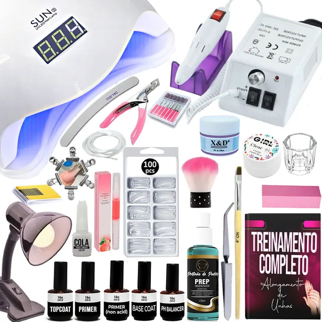 Kit Unha Gel + Curso Completo 40 Video Aula C/ Certificado