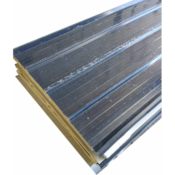Chapa Isopanel Trapezoidal Poliuretano 50mm Gris