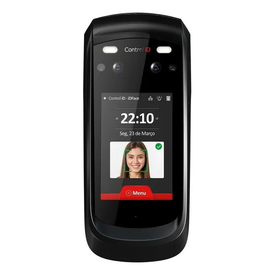 Controle de acesso facial Idface Control-ID para até 3000 faces