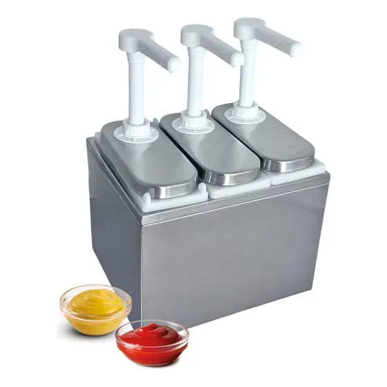 Dispenser Dosador De Molho Ou Condimento Em Inox 3 Litros