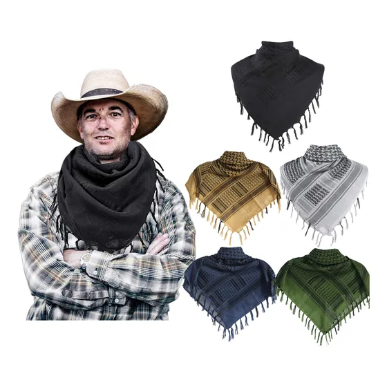 Pañuelo Shemagh Tipo Palestina Multiuso 43 X 43 Pulgadas