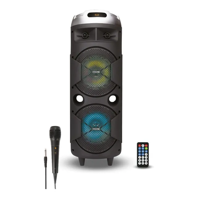 Bocina 8 Portable Sonido 360 Grados Con 4 Woofers  Steelpro