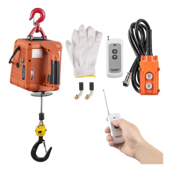 Electric Hoist Winch 1100lbs, 3 In 1 Portable Electric Winch