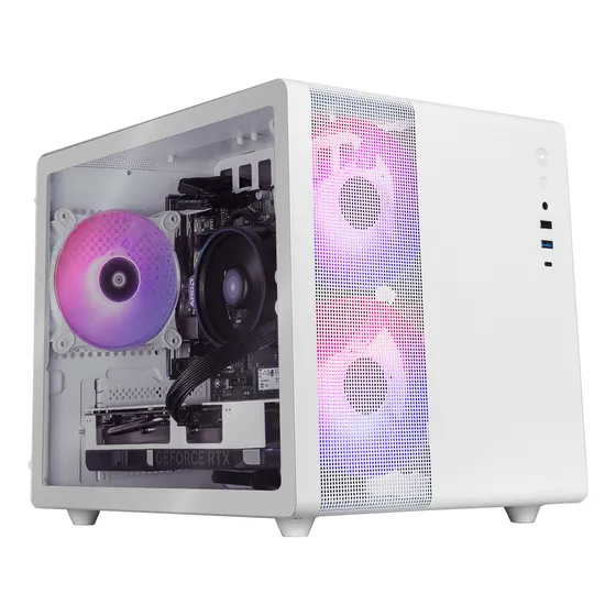Xtreme Pc Gaming Geforce Rtx 4060 Amd Ryzen 5 5600x 32gb Ssd 1tb Wifi Mini Tank White