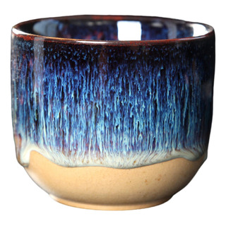 Tazas De Té De Cerámica 150ml Sake Cup Juego Azul Oscuro Tazas De Té De Cerámica 150ml Sake Cup Juego Azul Oscuro