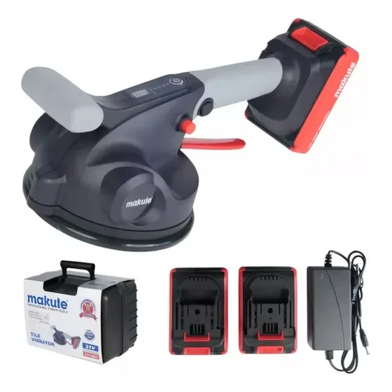 Ventosa Vibradora Ceramicas Makute 21v, 2 Baterias 2.0a. Hnt