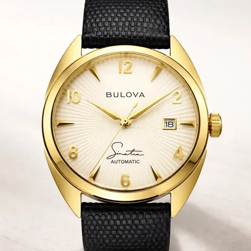 Relógio Masculino Frank Sinatra Bulova Preto 96b381 | Parcelamento