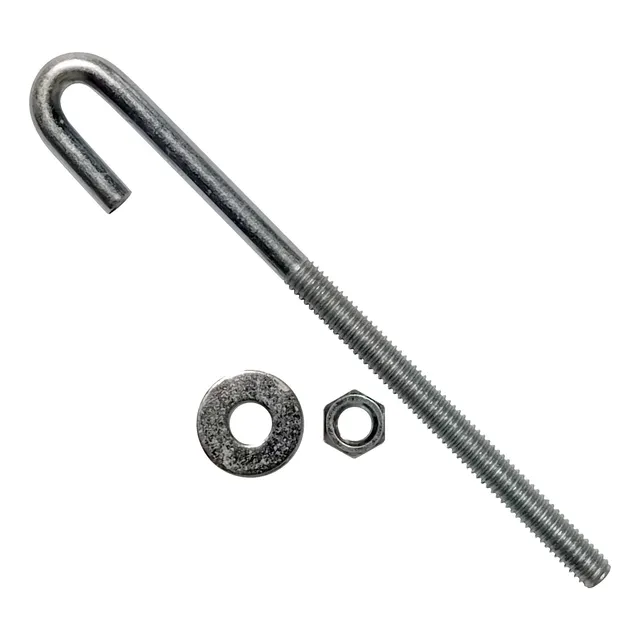 10 Ganchos Jota 8x150mm Para Tensar Alambrado Romboidal