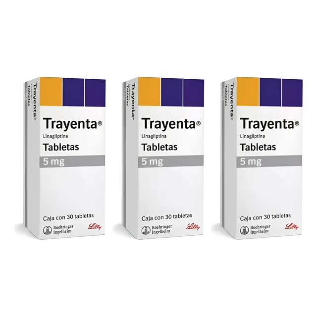 Trayenta 5mg Linagliptina Con 30 Tabletas Pack 3 Piezas
