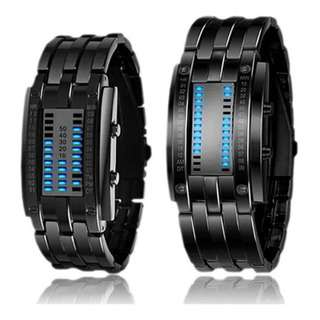 2 Unids Reloj Binario Estilo De Pareja Con Led Impermeable 2 Unids Reloj Binario Estilo De Pareja Con Led Impermeable