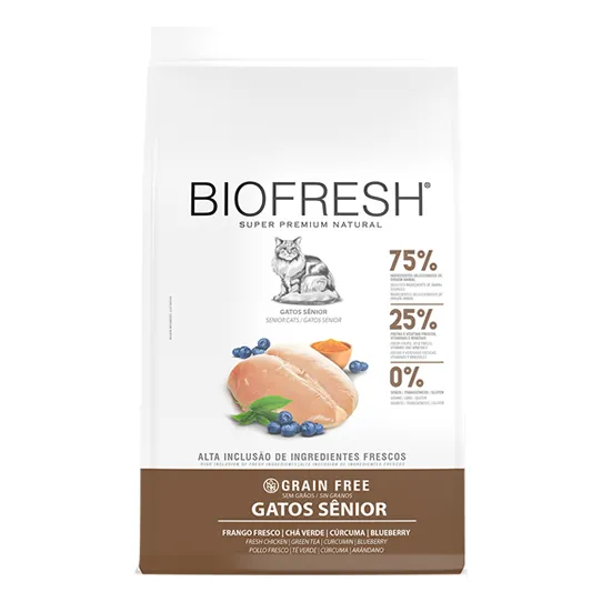 Hercosul Alimento Super Premium Biofresh gato senior sabor pollo 7.5kg