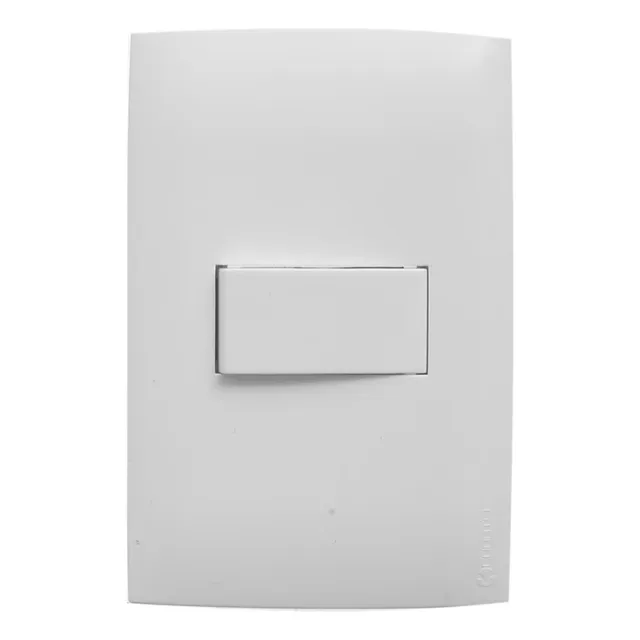 Plaqueta Blanca Unipolar Interruptor Presta Eli