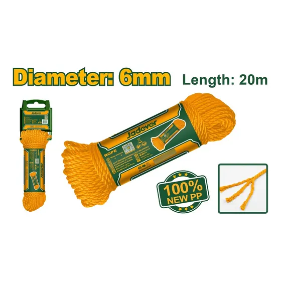 Mecate Cuerda Soga De 20mts 6mm Monofilamento Jadever