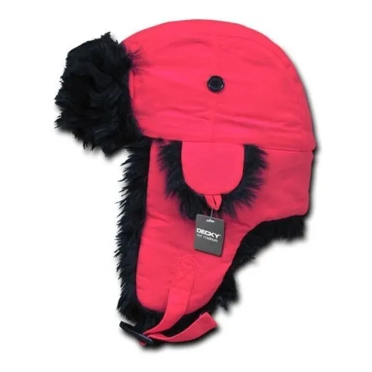 Sombrero  Aviator Bomber Decky Ruso De Aviador Rosa Neon