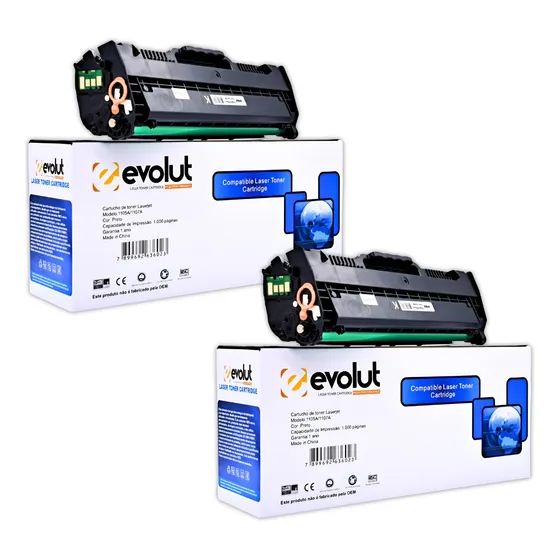 Kit 2x Toner Compatível Para Hp 105a W1105a 107a 107w 135a