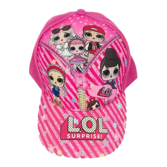 Gorra Muñeca Lol Surprise 3 D  Rosado Chicle Relieve Niñas