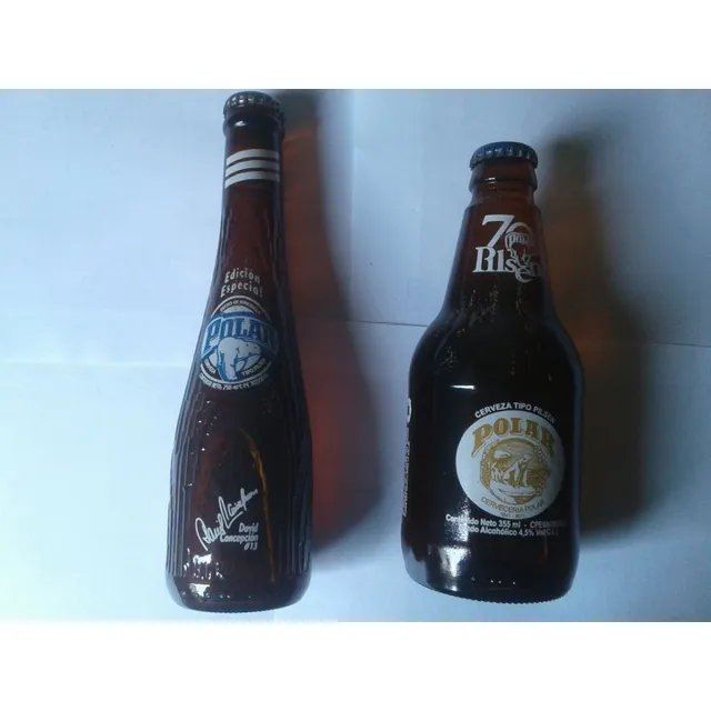 Botellas Polar De Coleccion. Bate. David Concepción 70 Anv