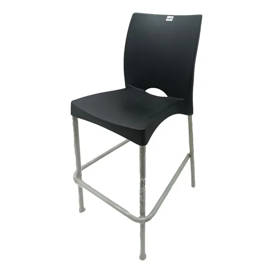Silla Alta Barra Plastica Bar Exterior Interior H. 9676 Xavi