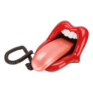 Teléfono Fijo Con Forma De Lengua Grande, Bonita Lengua Roja Teléfono Fijo Con Forma De Lengua Grande, Bonita Lengua Roja