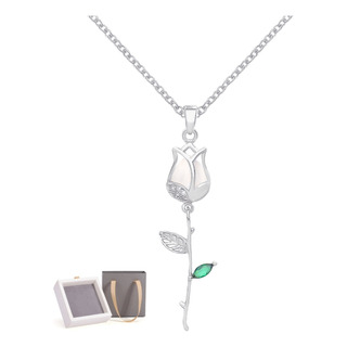 Collar Tulipán Dije Lujo Joyería Mujer Regalo De Esposa Mama Collar Tulipán Dije Lujo Joyería Mujer Regalo De Esposa Mama