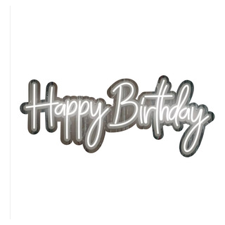 Happy Birthday - Letrero Luz Neón Led Pared 93cm! Happy Birthday - Letrero Luz Neón Led Pared 93cm!