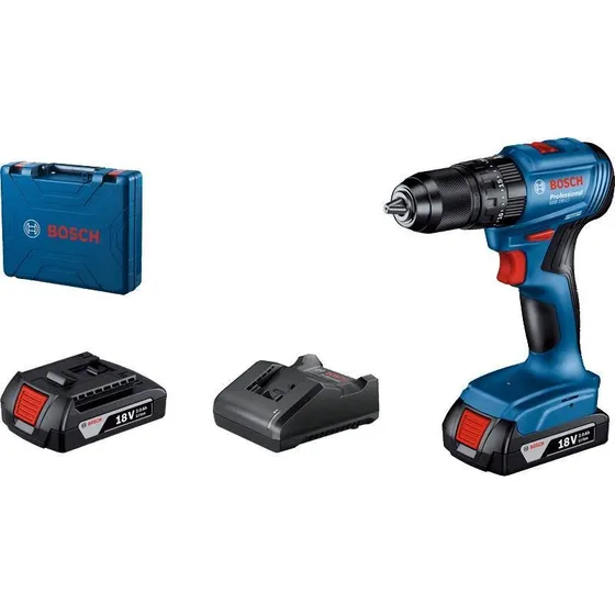 Taladro Percutor Bosch 18v Gsb 185-li + 2 Bat 2.0 Ah + Carg 