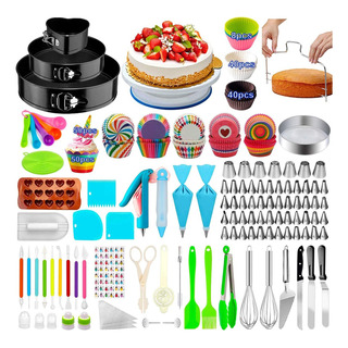 Kit Reposteria Utensilios Boquillas Base Giratoria 493 Pzs Kit Reposteria Utensilios Boquillas Base Giratoria 493 Pzs