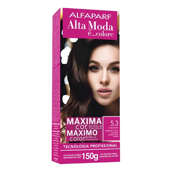 Coloração Cabelo Kit Tinta Alta Moda 150g Todas As Cores