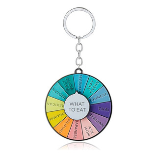 Juego De 2 Llaveros Con Ruedas De Colores: Divertidos Dijes Juego De 2 Llaveros Con Ruedas De Colores: Divertidos Dijes