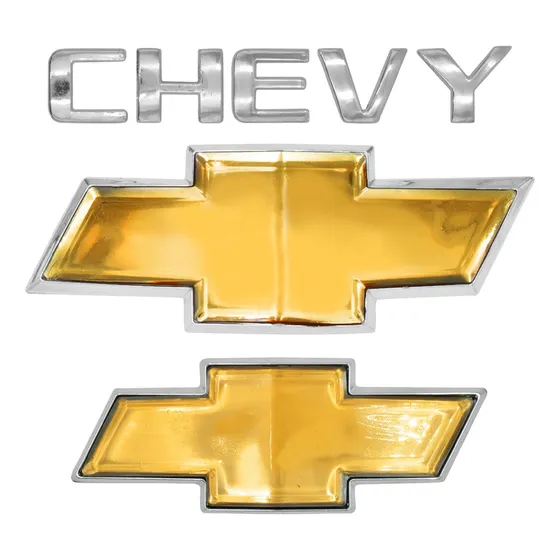 Emblema Parrilla Del Cajuela Tras Chevy C3 Moño Letrero