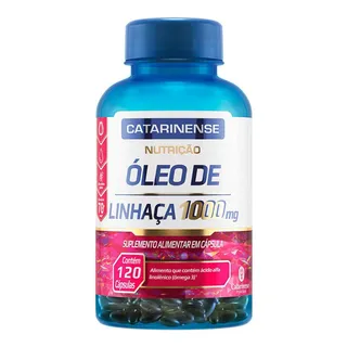Ăleo De Linhaça 1000mg 120 Caps - Catarinense Pharma Sabor Sem Sabor Ăleo De Linhaça 1000mg 120 Caps - Catarinense Pharma Sabor Sem Sabor
