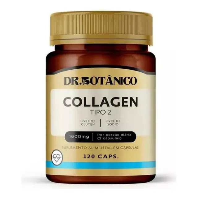 Colágeno Tp 2 1000mg 120 Cápsulas Dr. Botânico