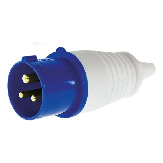 ENCHUFE MACHO VOLANTE LEXO 2P+T 16A 220V IP44