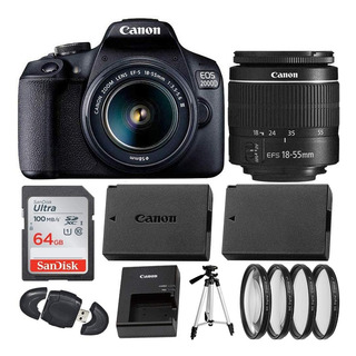 Cámara Slr Digital Canon Eos 2000d (rebel T7) Con Kit De Len Cámara Slr Digital Canon Eos 2000d (rebel T7) Con Kit De Len